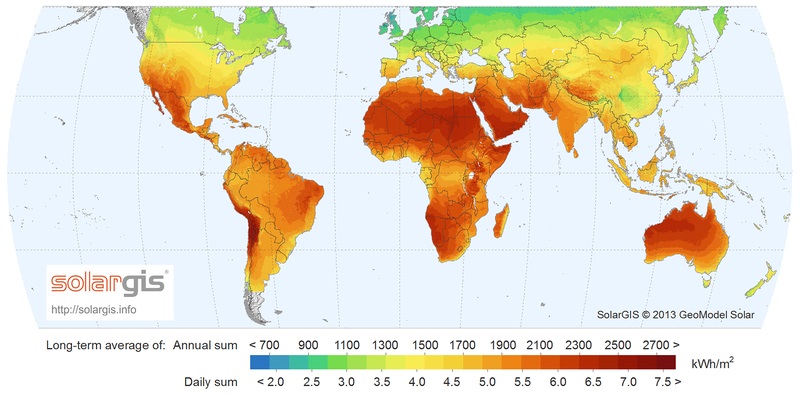 #PraCegoVer: Nesta imagem temos um mapa de calor do mundo. As áreas mais quentes são próximas do centro (linha do equador), de vermelho. As áreas mais frias ficam nas extremidades (próximas aos polos), de azul